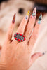 Western Wild Red Stone Stretch Ring