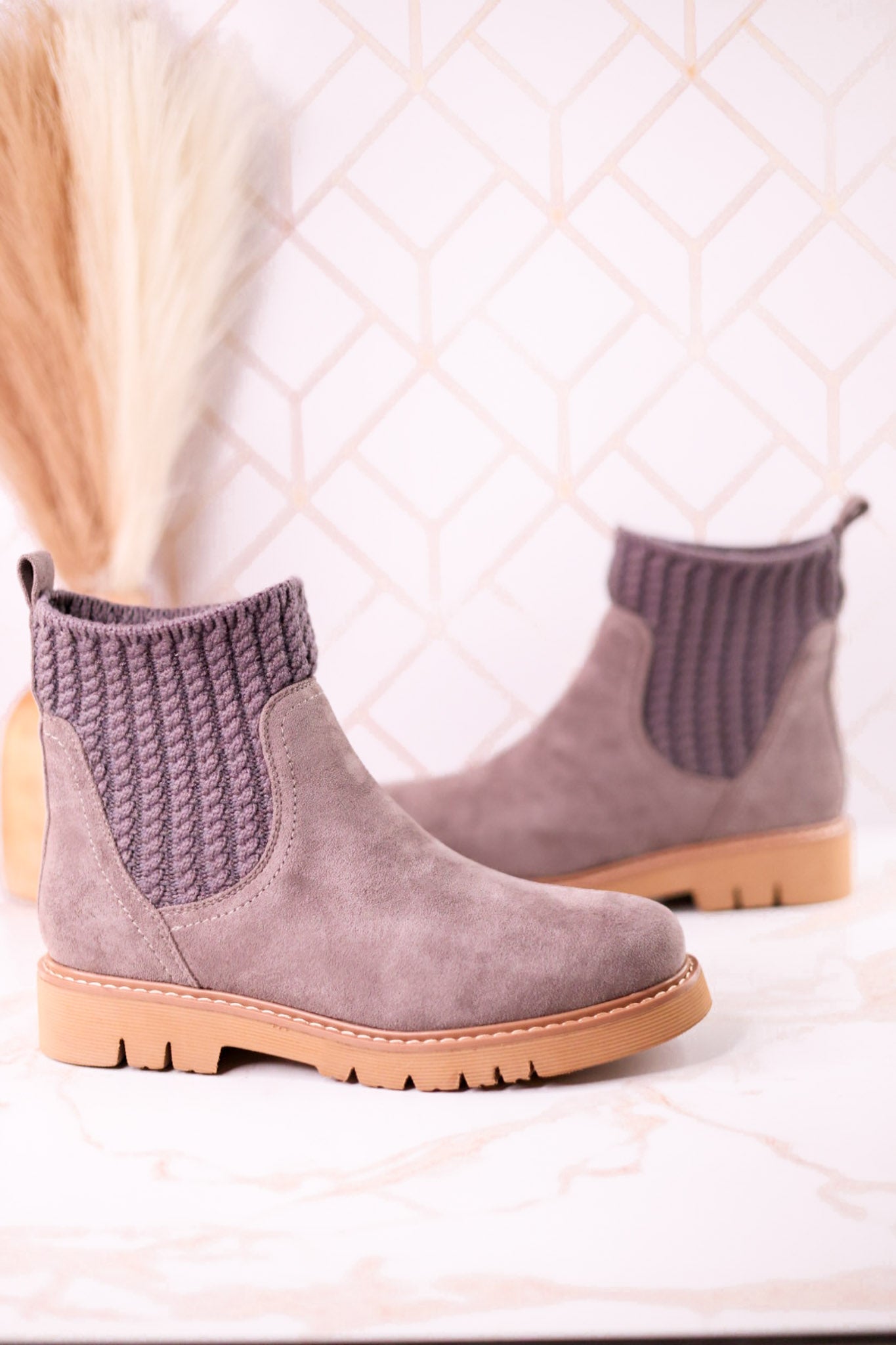 Keep Me Warm Grey Boots