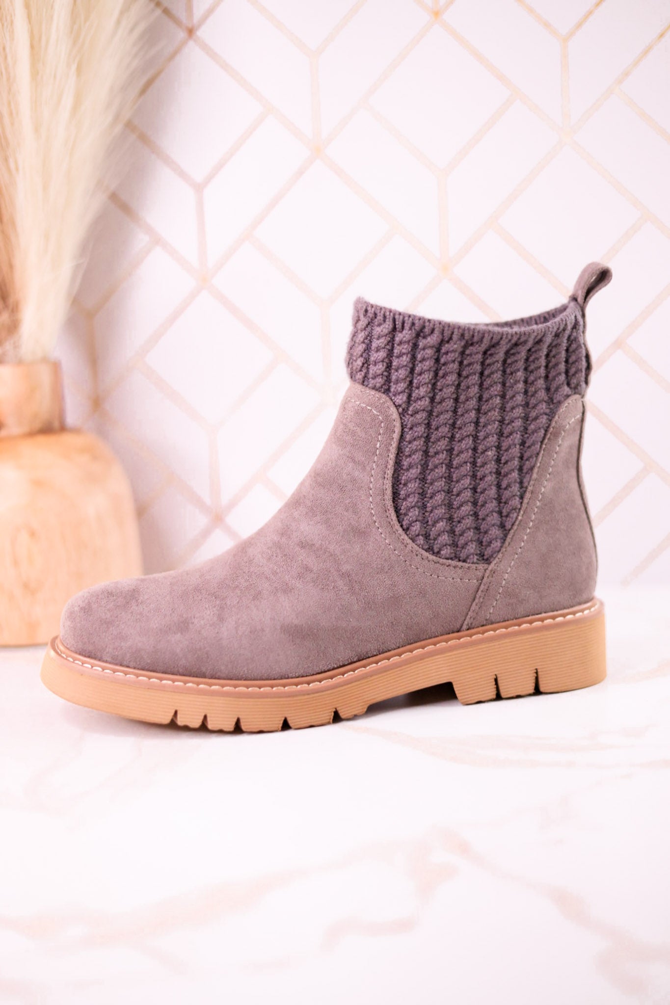 Keep Me Warm Grey Boots