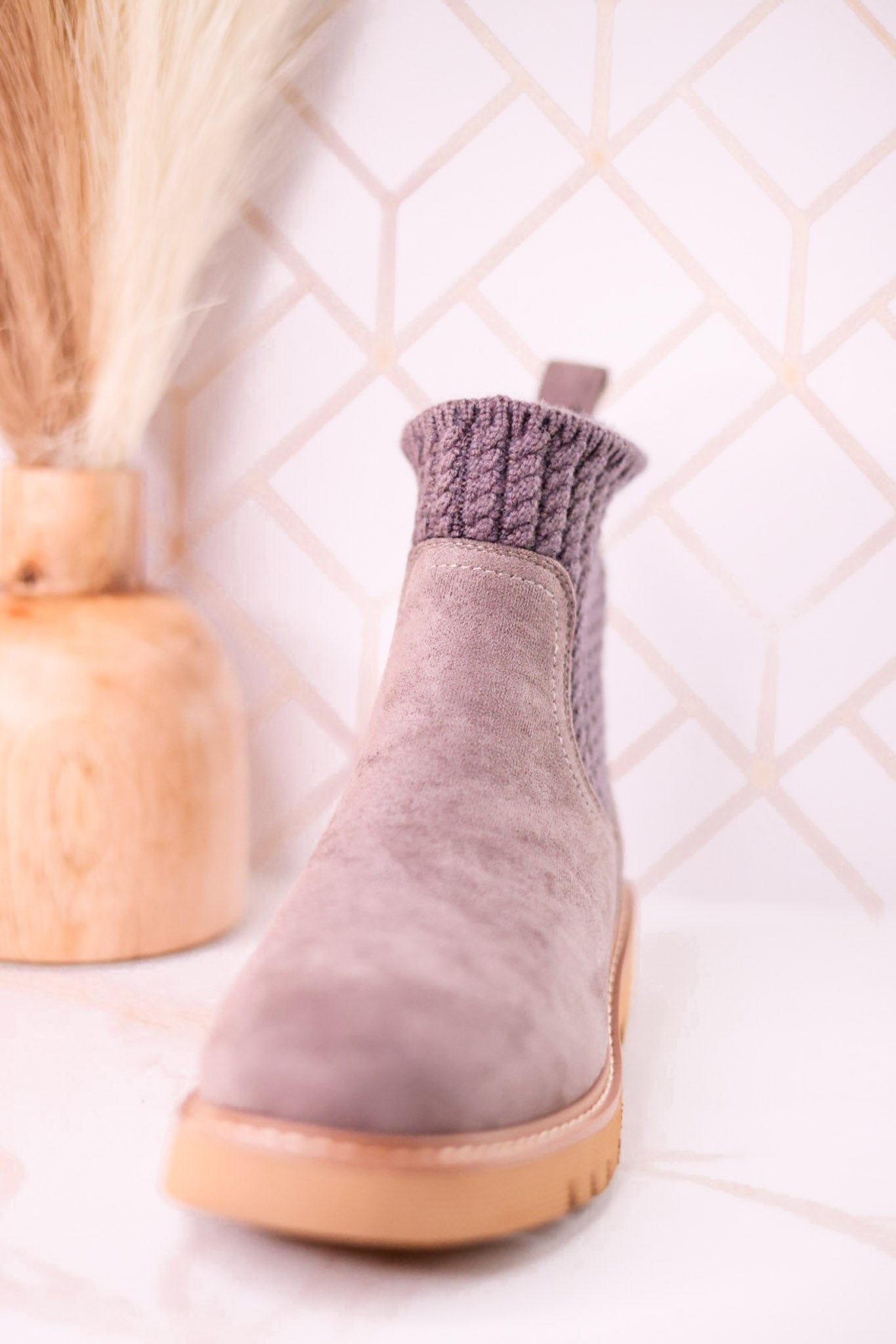 Keep Me Warm Grey Boots