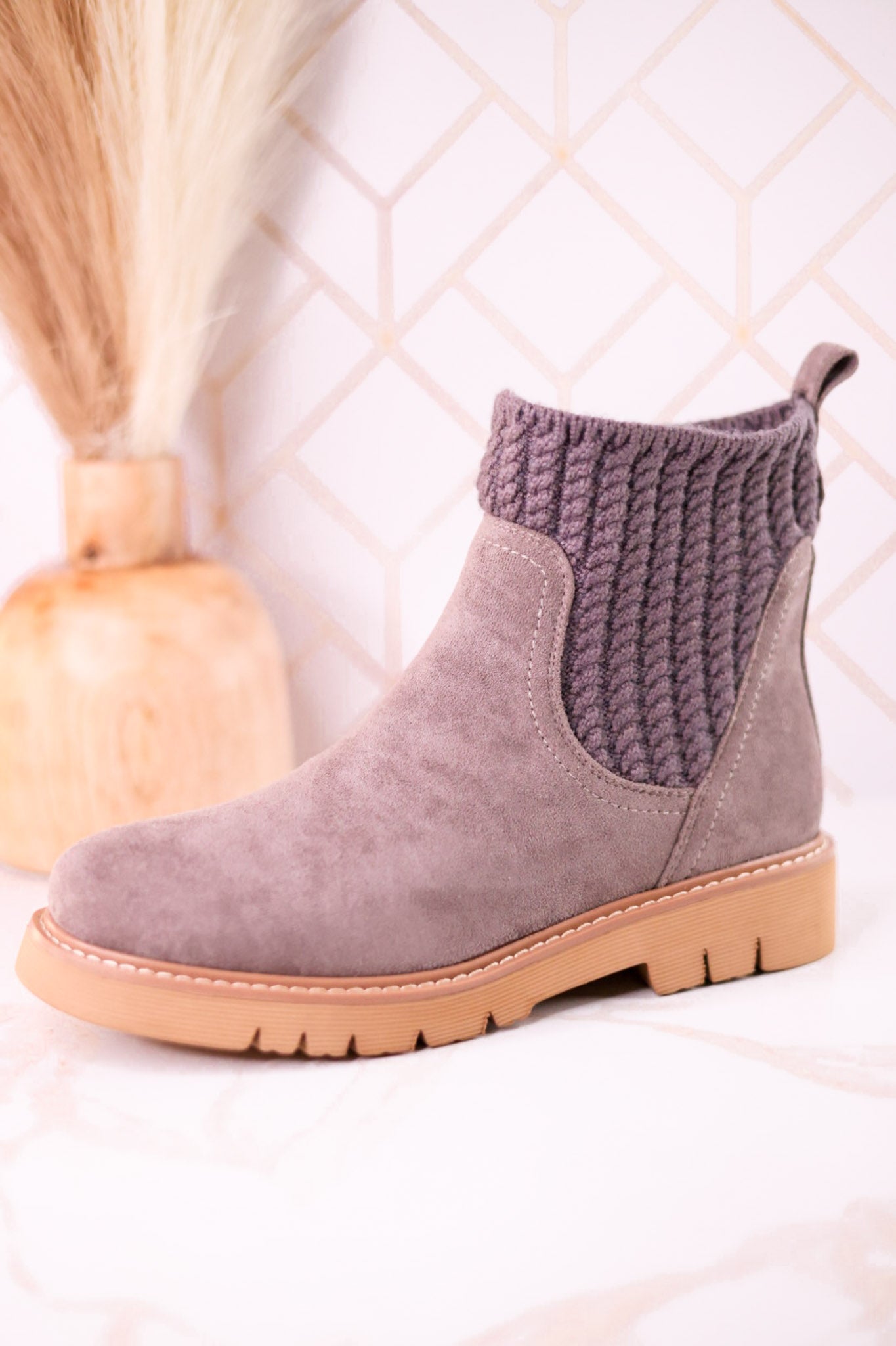 Keep Me Warm Grey Boots