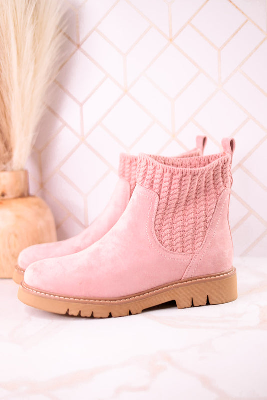 Keep Me Warm Blush Boots