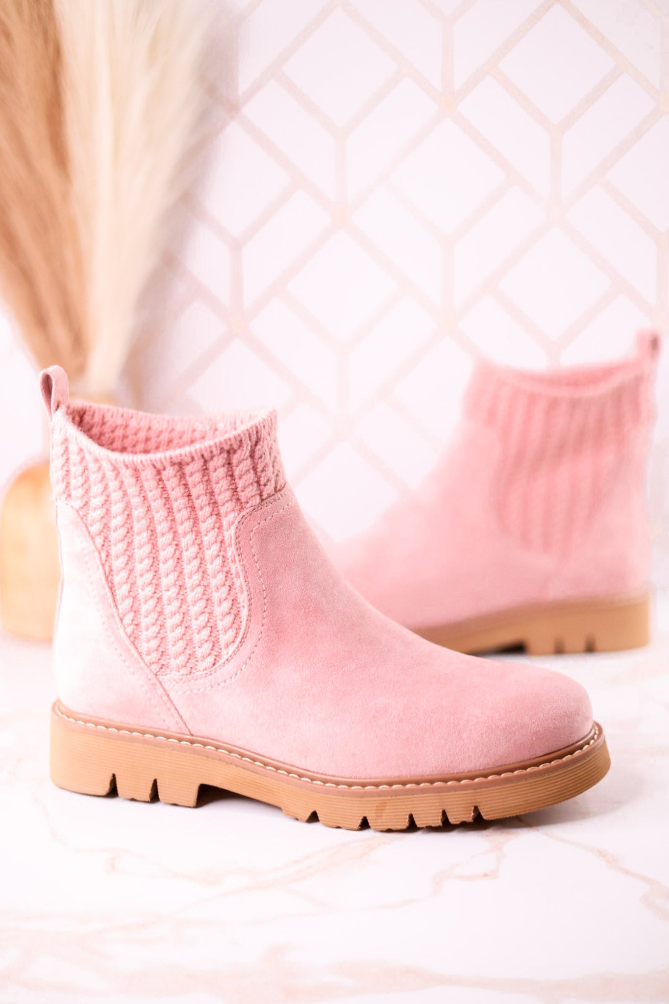 Keep Me Warm Blush Boots