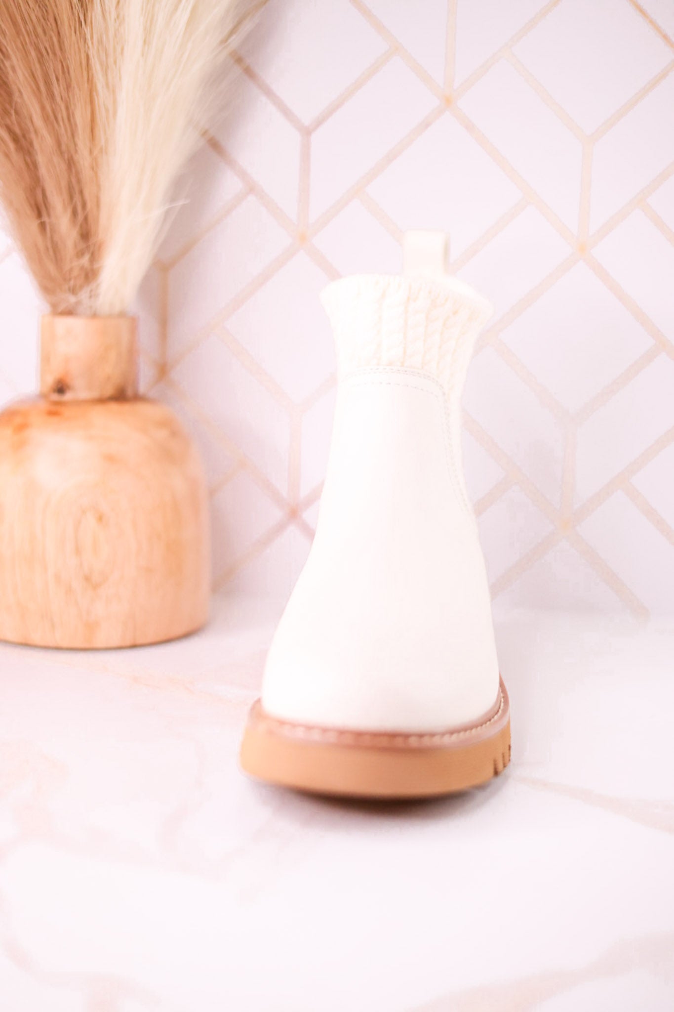 Keep Me Warm Ivory Boots
