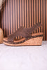 For Keeps Studded Wedges In Chocolate