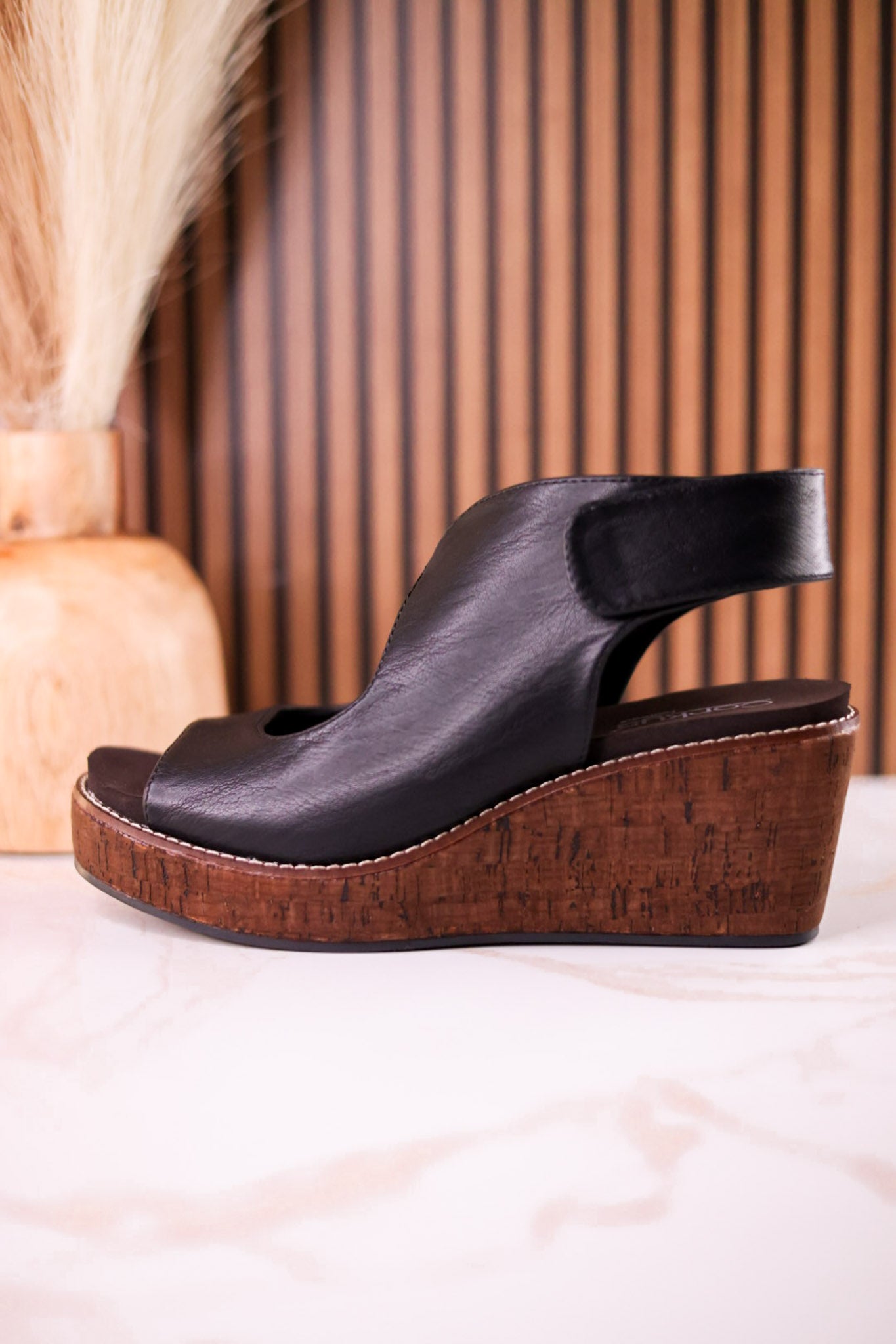 Let's Talk About It Black Wedges