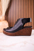 Let's Talk About It Black Wedges