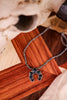 Squash Blossom Choker Black Western Pendant Necklace