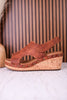 For Keeps Studded Wedges In Rust