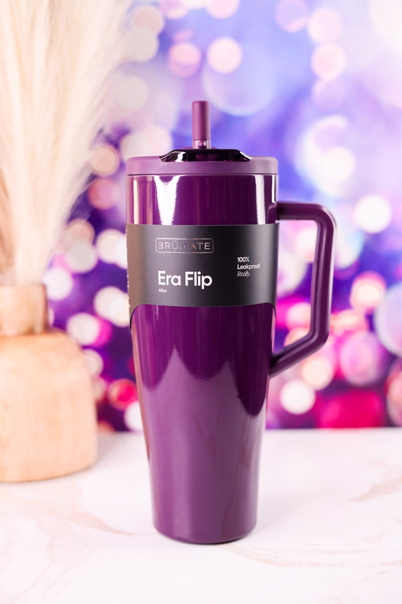 Brumate Plum 40oz Era Flip Tumbler