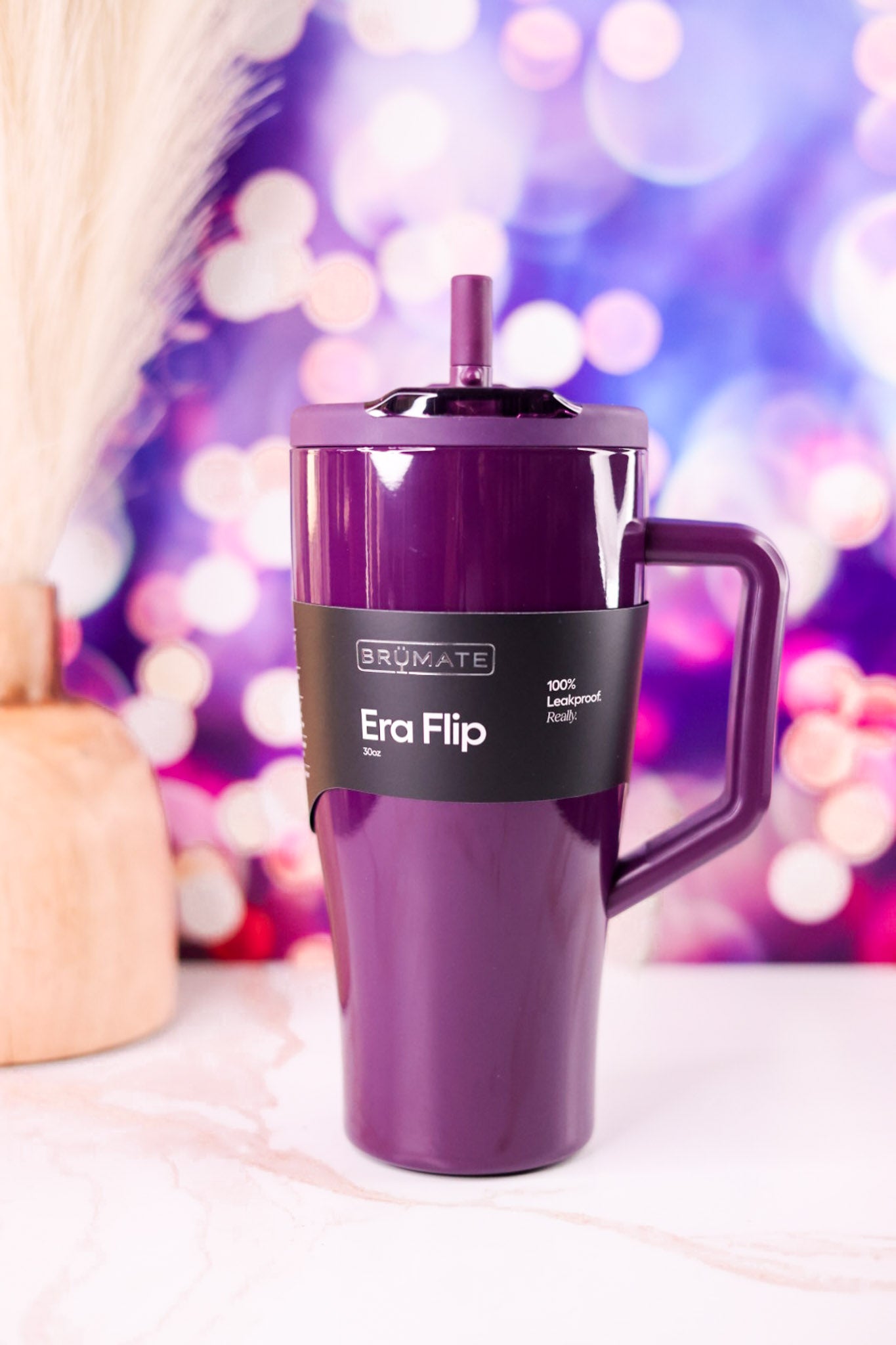 Brumate Plum 30oz Era Flip Tumbler