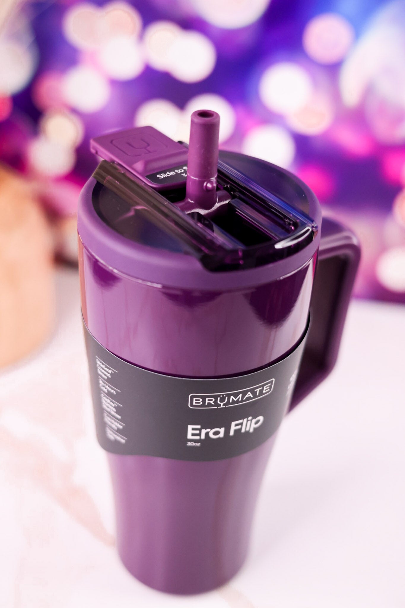 Brumate Plum 30oz Era Flip Tumbler