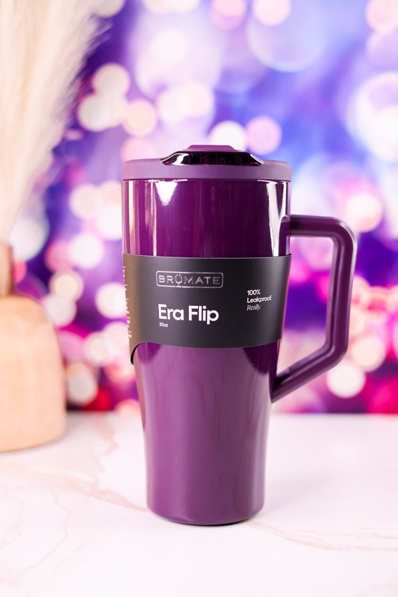 Brumate Plum 30oz Era Flip Tumbler