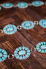 Ride For the Brand Darlin' Turquoise Floral Concho Link Belt