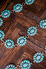 Ride For the Brand Darlin' Turquoise Floral Concho Link Belt