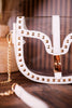 Clear and White Studded Crossbody Bag