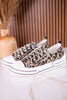 Tan Leopard Sneakers W/ Sparkly Laces