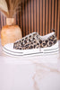 Tan Leopard Sneakers W/ Sparkly Laces