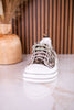 Tan Leopard Sneakers W/ Sparkly Laces