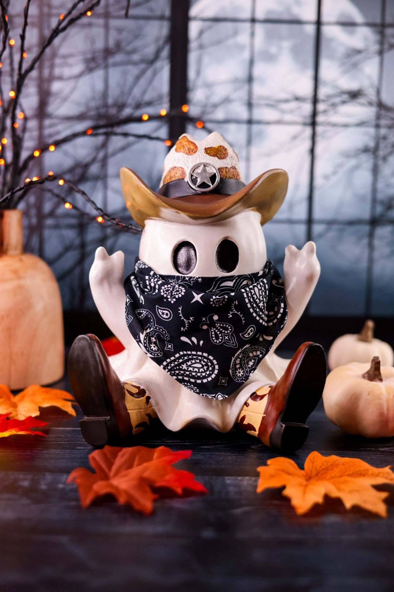 Bandana Cowboy Ghost Resin Figure