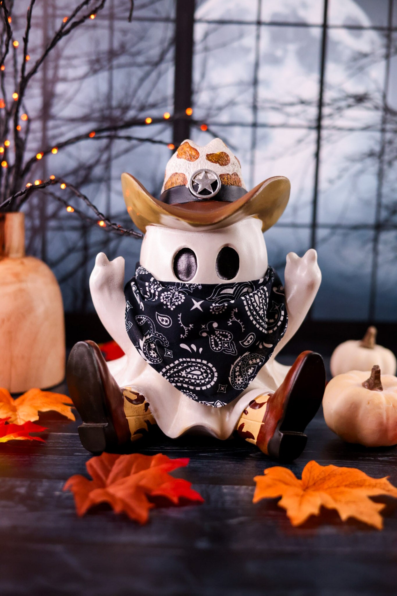 Bandana Cowboy Ghost Resin Figure
