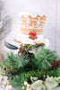 6.25" Gingerbread Top Hat Tree Topper