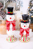 Happy Snowman Candle Stick Holder (2 Sizes)