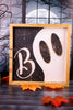 Wood Framed Boo Ghost Sign