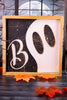 Wood Framed Boo Ghost Sign