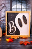 Wood Framed Boo Ghost Sign