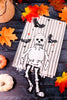 Beaded Skeleton Hand Towel With Dangling Legs
