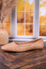 Right There Woven Camel Brown Flats