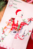 Naughty Or Nice Dogs Towel With Striped Hem