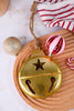 5.25" Flat Metal Bell Ornament (4 Colors)