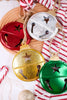5.25" Flat Metal Bell Ornament (4 Colors)