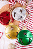 5.25" Flat Metal Bell Ornament (4 Colors)