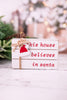 Christmas Wooden Blocks With Twine & Charm (2 Styles)
