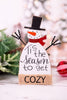 Wooden Holiday Snowman Tabletop Decor (2 Styles)