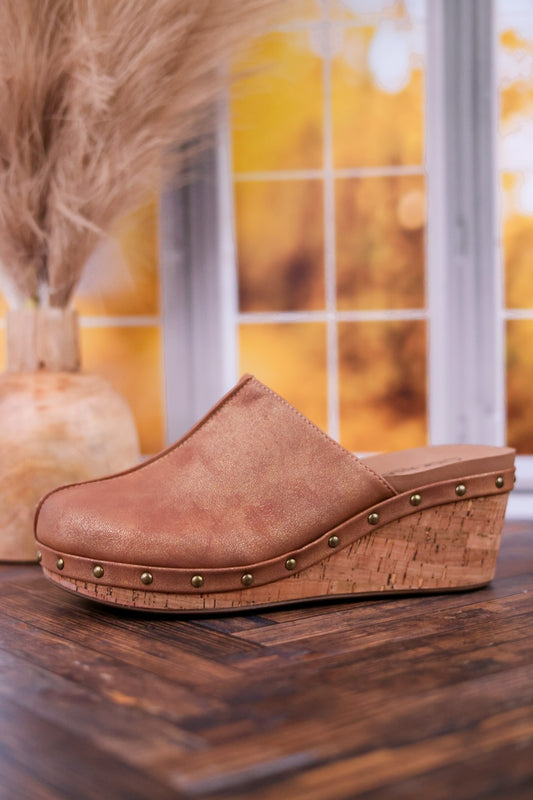 Marley Antique Bronze Round Toe Wedges