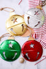 9.5" Flat Metal Bell Ornaments (4 Colors)