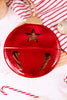 9.5" Flat Metal Bell Ornaments (4 Colors)
