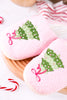 Christmas Tree Fuzzy Slippers