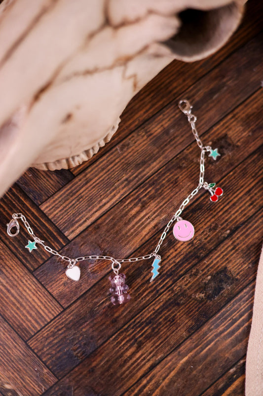 Trucker Hat Chain with Colorful Enamel Charms