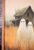 Framed Ghostly Abandoned House Canvas Print
