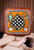 Checkered Spade Mini Jewelry Storage Box