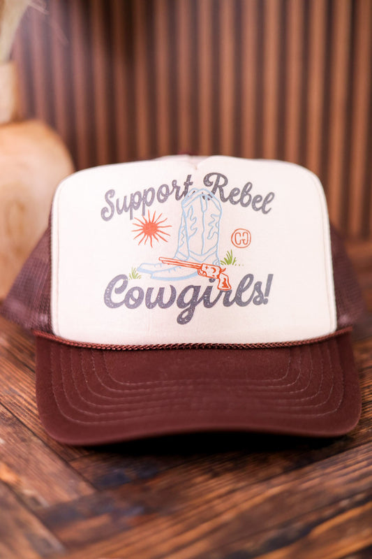 Support Rebel Cowgirls Trucker Hat