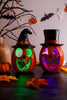 Resin Jack-O-Lantern With Infinity Mirror Light (2 Styles)