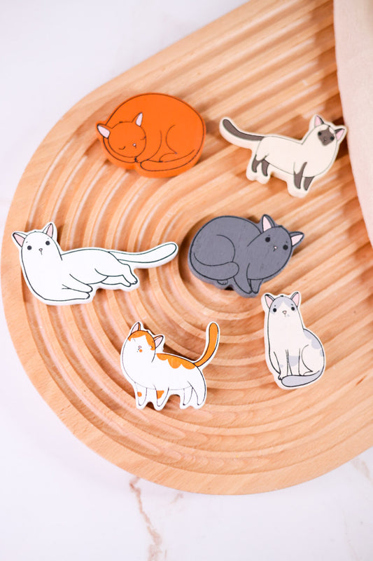 Set of 6 Cat Ledgies