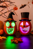 Resin Jack-O-Lantern With Infinity Mirror Light (2 Styles)