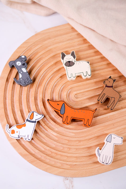 Set of 6 Dog Ledgies